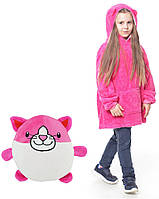 Худі-трансформер для дівчаток Huggle Pets Кішечка Рожевий (3_00796) PZ, код: 8036044