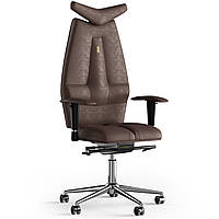 Кресло KULIK SYSTEM JET Антара с подголовником без строчки Каштановый (3-901-BS-MC-0307) KC, код: 1689686