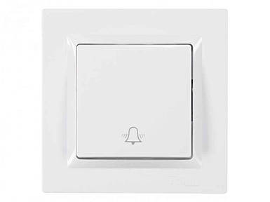 Кнопка дзвінка JAZZ (білий) 9017 ТМ LUXEL FG