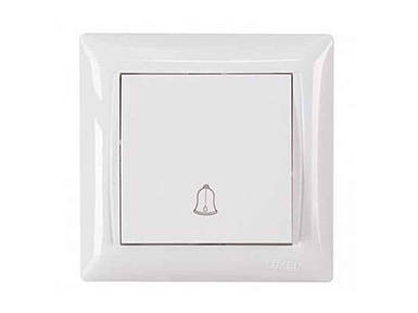 Кнопка дзвінка PRIMERA (білий) 3017 ТМ LUXEL FG