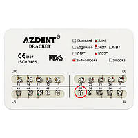 Брекет №31 Low Left для системи 2х4, Mini, Roth 0.22", 10 шт., Azdent