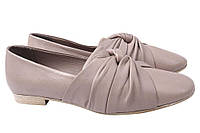 Туфлі жіночі з натуральної шкіри на низькому ходу колір Капучіно Bueno 252-21DTC 40 IN, код: 7366757