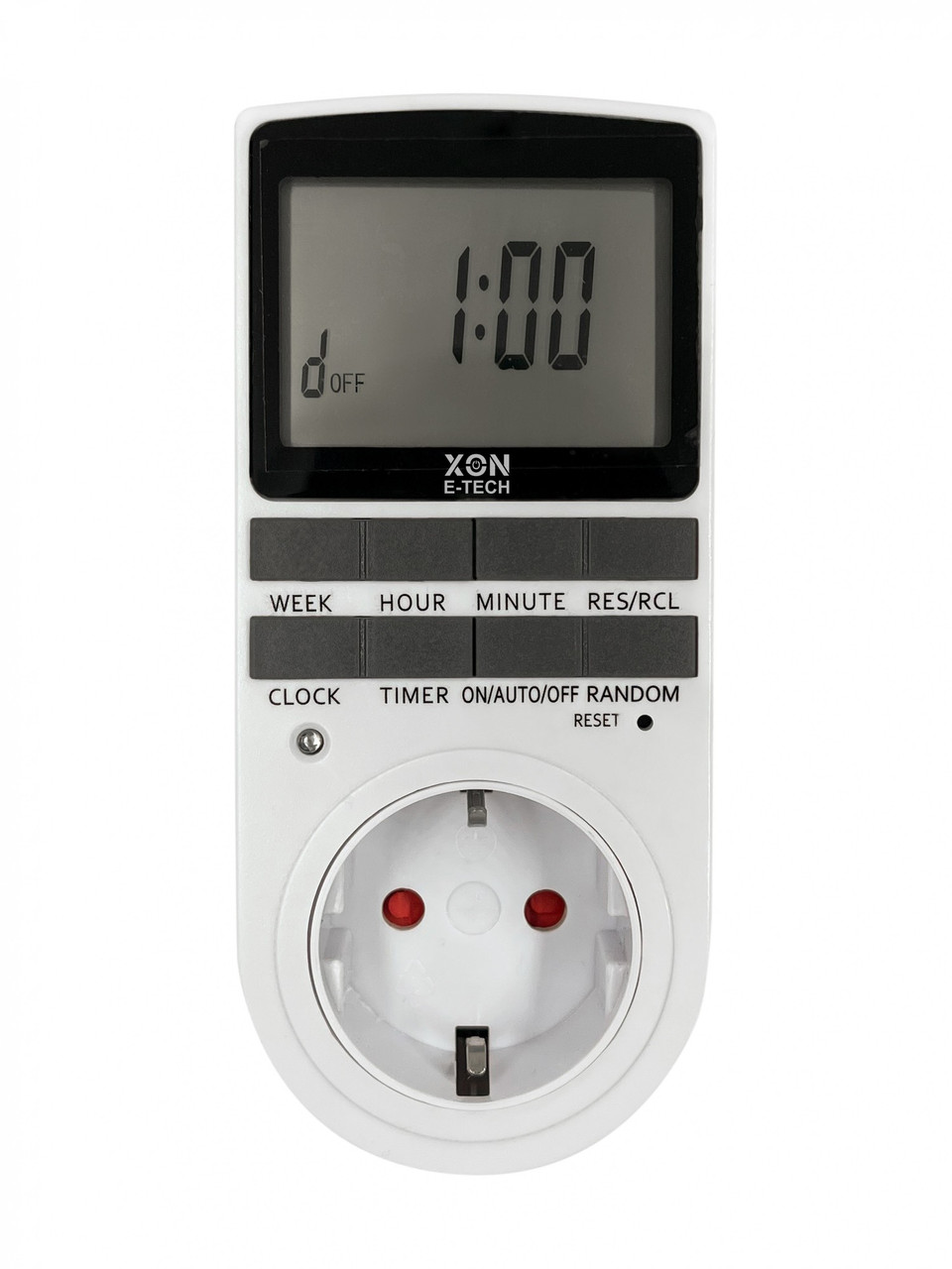 Розетка з таймером тижнева XON E-Tech SocketTimer Х242 Біла (XSTDB072401W 5399)