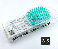 Расческа для волос SUPERBRUSH прозрачная, массажная щетка для головы