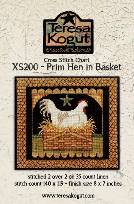 Схема для вишивання Teresa Kogut XS200 Prim Hen in Basket, фото 1