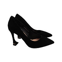 Туфлі жіночі Angelo Vani Чорні натуральна замша 192-22DT 40 IN, код: 7462666