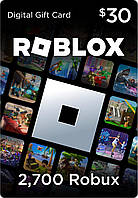 Цифровая подарочная карта Roblox Gift Card 2700 ROBUX (КОД)