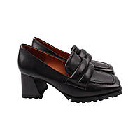 Туфлі жіночі Brocoly чорні натуральна шкіра 386-22DT 40 IN, код: 7473221