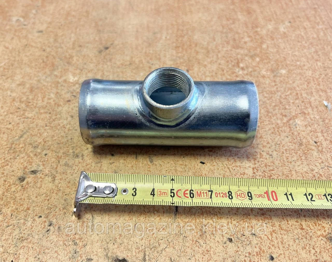 Трубка радіатора під датчик Газель, Соболь, Волга 405, 406 (10 см), фото 1