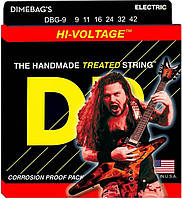 Струны для электрогитары DR DBG-9 Dimebag Darrell Hi Voltage Nickel Plated Light Electric Str KC, код: 6555826