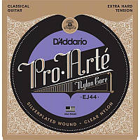 Струны для классической гитары D'Addario EJ44 Classical Silverplated Wound Nylon Extra Hard T KC, код: 6555926