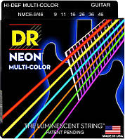 Струны для электрогитары DR NMCE-9 46 Hi-Def Neon Multi-Color K3 Coated Light Heavy Electric KC, код: 6556122