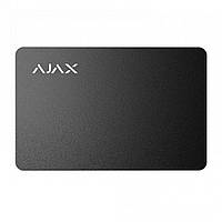 Защищенная бесконтактная карта Ajax Pass black (комплект 3 шт.) для клавиатуры KeyPad Plus PZ, код: 6746558