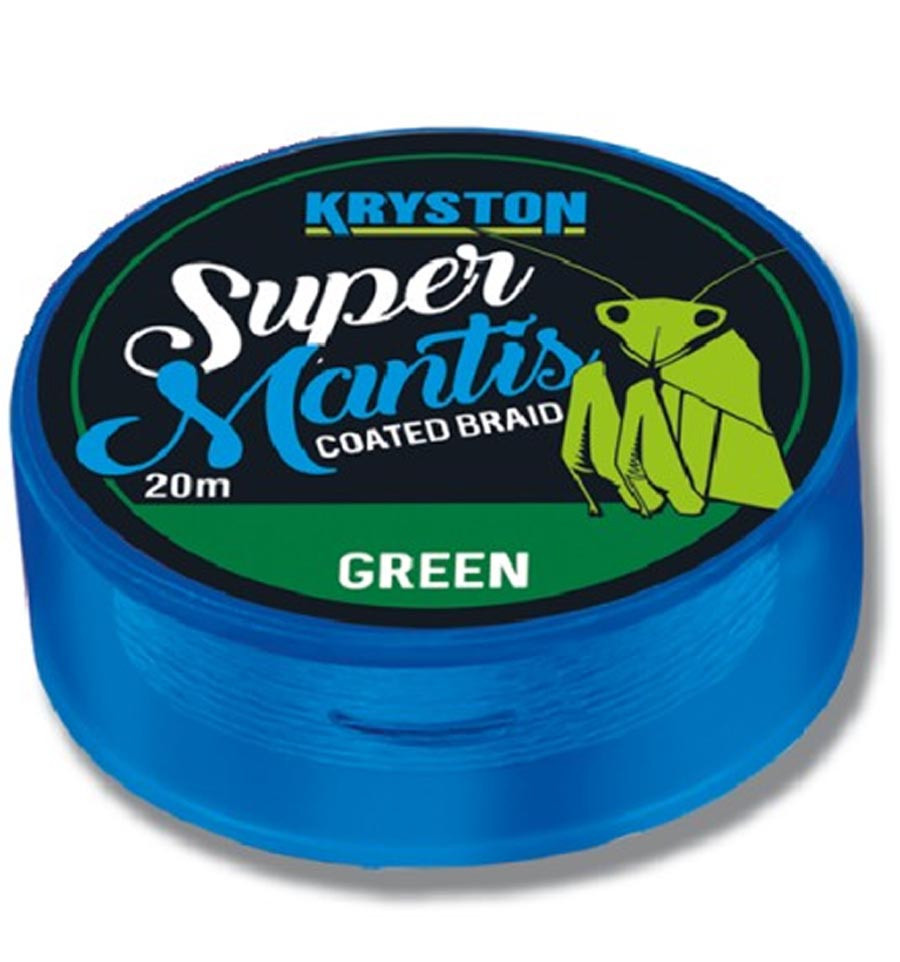 Повідцевий матеріал Kryston Super Mantis Coated Braid 20 м Weed Green 25.0 lb