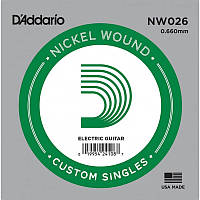 Струна D'Addario NW026 Nickel Wound .026 KC, код: 6839033