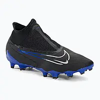 Urbanshop com ua Футбольні бутси Nike Phantom GX Pro DF FG black/chrome/hyper royal РОЗМІРИ ЗАПИТУЙТЕ