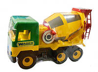 Бетономешалка "Middle truck" Пластик Зелено-желтый Wader Украина