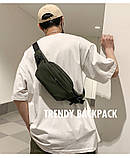 Нова чоловіча багатофункціональна поясна сумка, водовідштовхувальна, спортивна, модна, через плече гуртом, фото 10