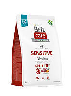 Корм Brit Care Sensitive Venison сухой с мясом оленя для взрослых собак всех пород склонных к PR, код: 8451260