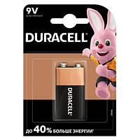 Батарейка лужна DURACELL 9V/MN1604, 1шт у блістері, ціна за блістер l