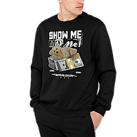 Мужской теплый свитшот Mishe Show me money черный XL (1986918933) IN, код: 8315154