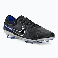 Urbanshop com ua Футбольні бутси Nike Tiempo Legend 10 Pro FG black/chrome/hyper real РОЗМІРИ ЗАПИТУЙТЕ