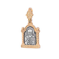 Серебряная подвеска Иисус с позолотой 131804 Оникс PZ, код: 6589845