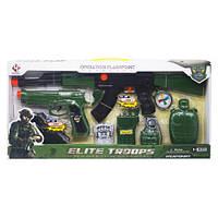 Военный набор "Elite Troops" Пластик Черный Зеленый YUE QIANC Китай