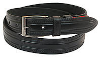 Кожаный ремень Skipper 110-130 x 3.5 см Черный (1044-35) IN, код: 390036