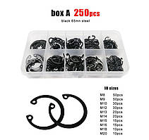 Набір Стопорних Кілець Внутрішніх (М8 - М20) 250 шт Spec DIN 472 (SP-0680250)