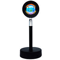 Проекционная настольная LED лампа RIAS Sunset Lamp YY-8086 Закат USB 7W (3_01498) PZ, код: 7847787