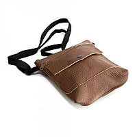 Кожаная сумка на плечо Gofin Сетло-коричневая (SMK-20025) PZ, код: 1388540