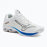 Urbanshop com ua Чоловічі волейбольні кросівки Mizuno Wave Lightning Z7 нефарбовані білий/місячний