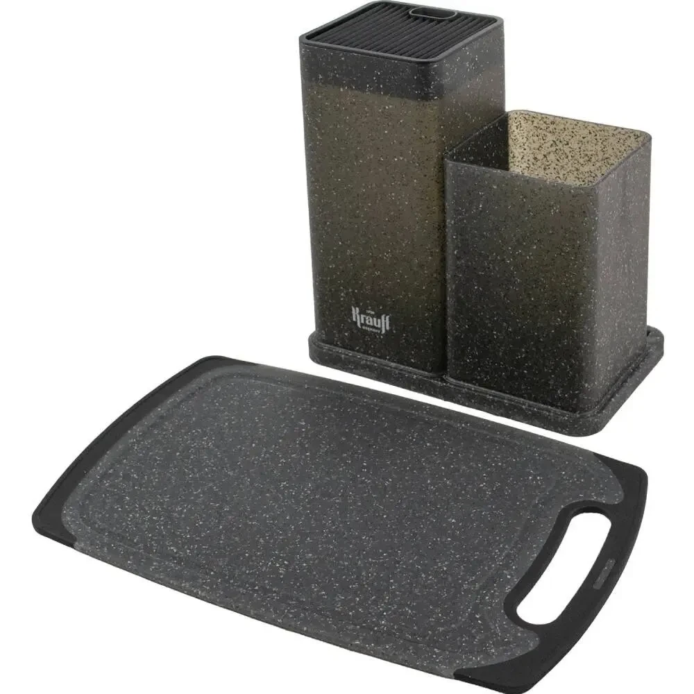 Набір Krauff Zauberset підставка для аксесуарів і ножів із кухонною дошкою