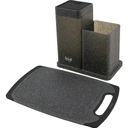 Набір Krauff Zauberset підставка для аксесуарів і ножів із кухонною дошкою, фото 1