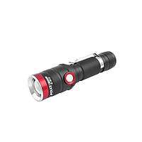 Ручной фонарик Police BL-736-T6 metal + аккумулятор Li-Ion- черный PZ, код: 8418733