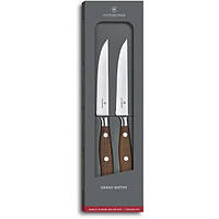 Набор кухонных ножей Victorinox Grand Maitre Wood Steak Set 120 мм дерево 2 шт. (7.7240.2W) KC, код: 2555870