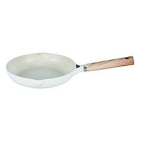 Сковородка 24 см Con Brio СВ-2428 Desert Marble со сливным носиком White PZ, код: 7769143