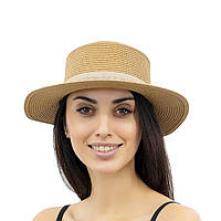 Шляпа МАРТА темно-бежевый SumWin 56-58 PZ, код: 7598109