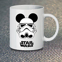 Чашка Fan Girl Штурмовик Микки Маус Star Wars Звездные Воины New (14439) 330 мл Белый KC, код: 7588061