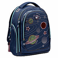 Рюкзак школьный YES S-84 Cosmos полукаркасный для начальной школы на рост 130-145 см, 40 х 30 х 16 см, 980 г (