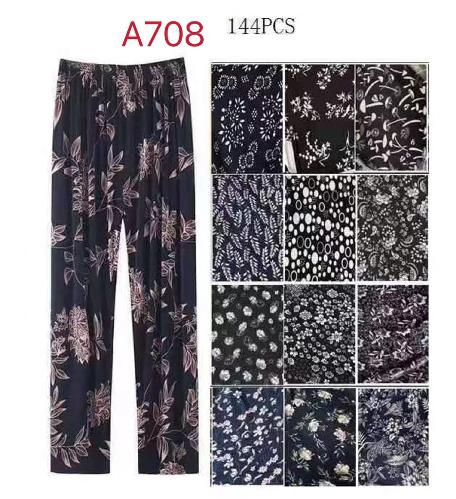 Жіночі літні штани вiскоза НАПIВБАТАЛ A708 РІЗНІ КОЛЬОРИ. Фабричний Китай.