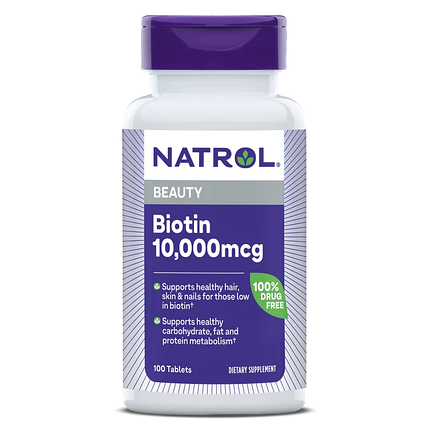 Natrol Biotin 10,000 mcg 100 tabs, фото 2