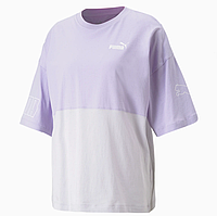 Женская футболка puma power colourblock tee women новая оригинал из сша