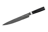 Нож кухонный Samura для тонкой нарезки 230 мм MO-V Stonewash (SM-0045B) KC, код: 7437979