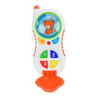Детский развивающий телефончик Країна Іграшок PL-721-46 на украинском языке Оранжевый KC, код: 7761123