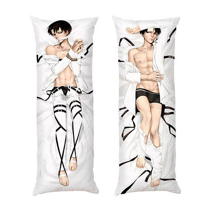 Дакімакура подушка-обіймашка «Атака титанів. Attack on Titan. Levi Ackerman», фото 1