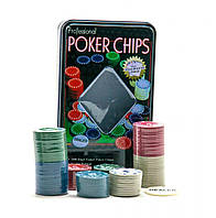 Набор фишек для покера 100 штук MiC (IGR55) KC, код: 2319536