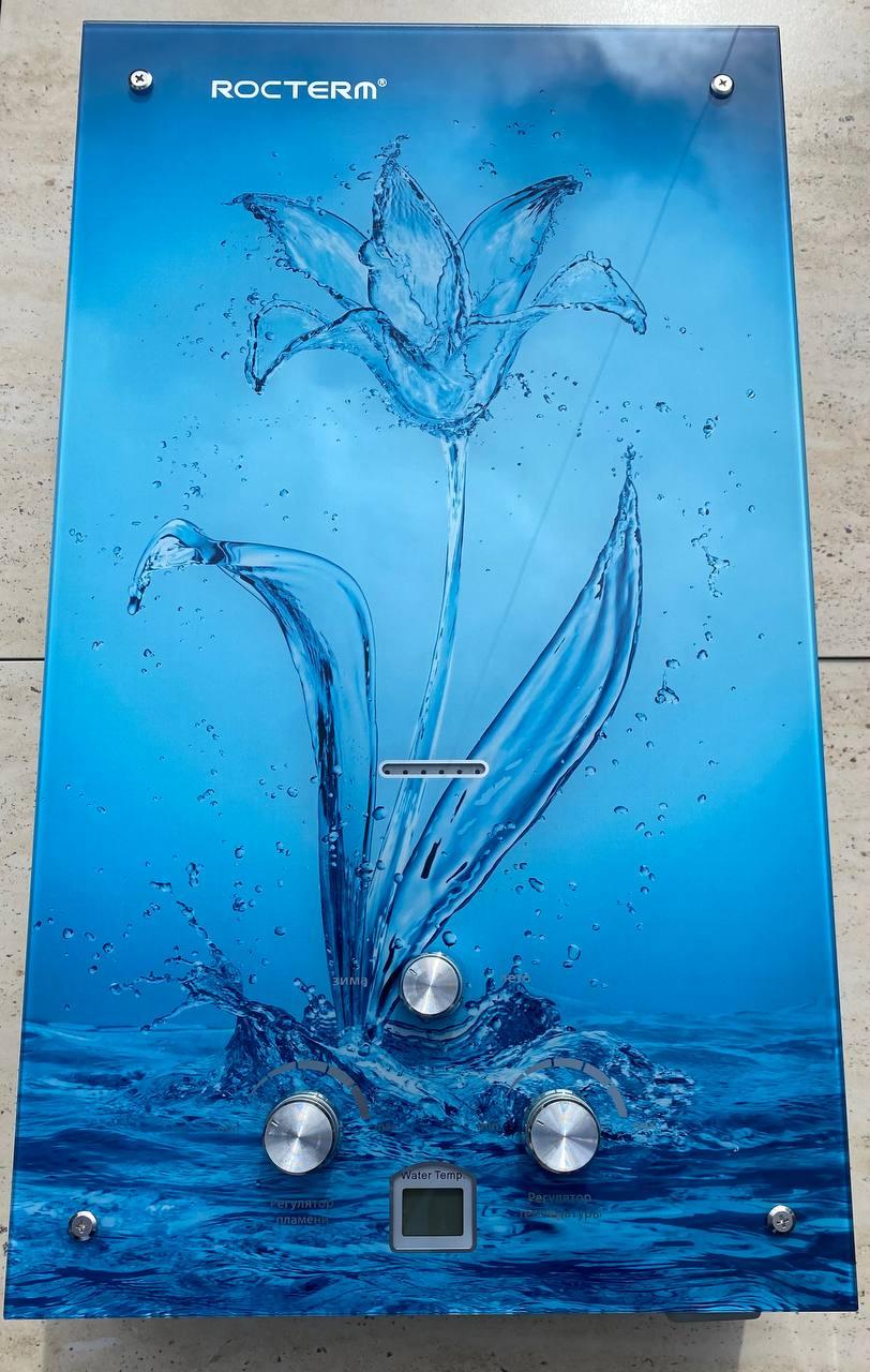 Газова колонка Rocterm ВПГ-10 АЕ 004 (з малюнком Blue flower)