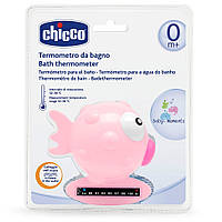 Игрушка-термометр для ванной "Рыбка" Chicco 06564.10 розовый, Vse-detyam